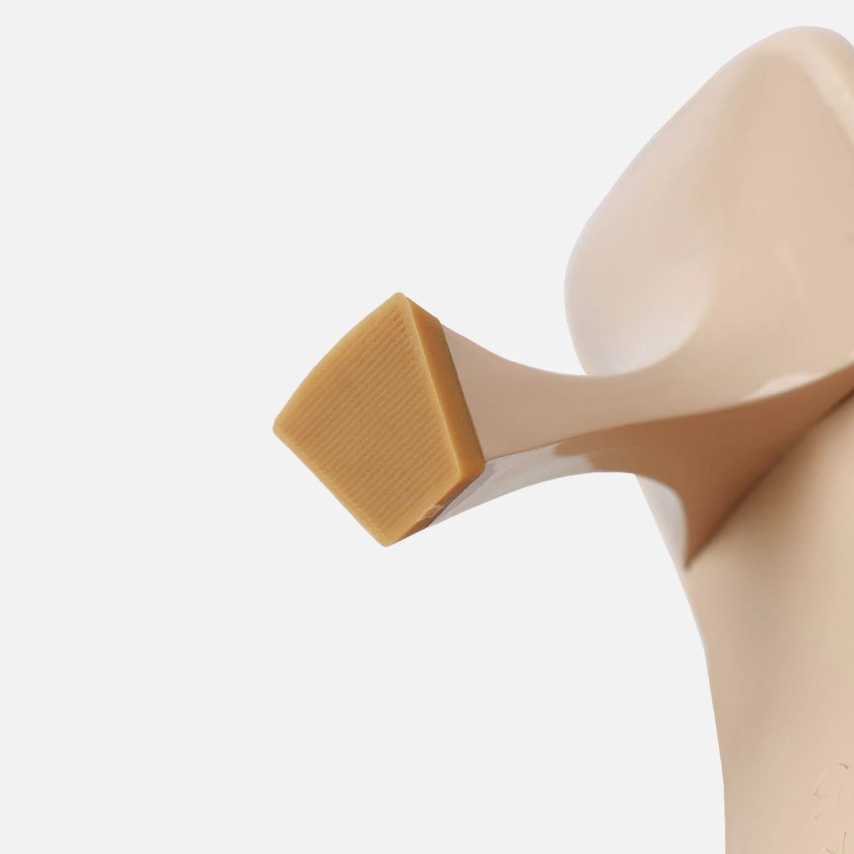 Alanis Nude Clear Diamante Slingback Mid Heel Courts - Image 3