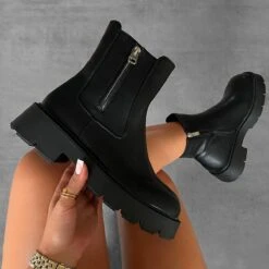 Clive Black Chunky Ankle Boots
