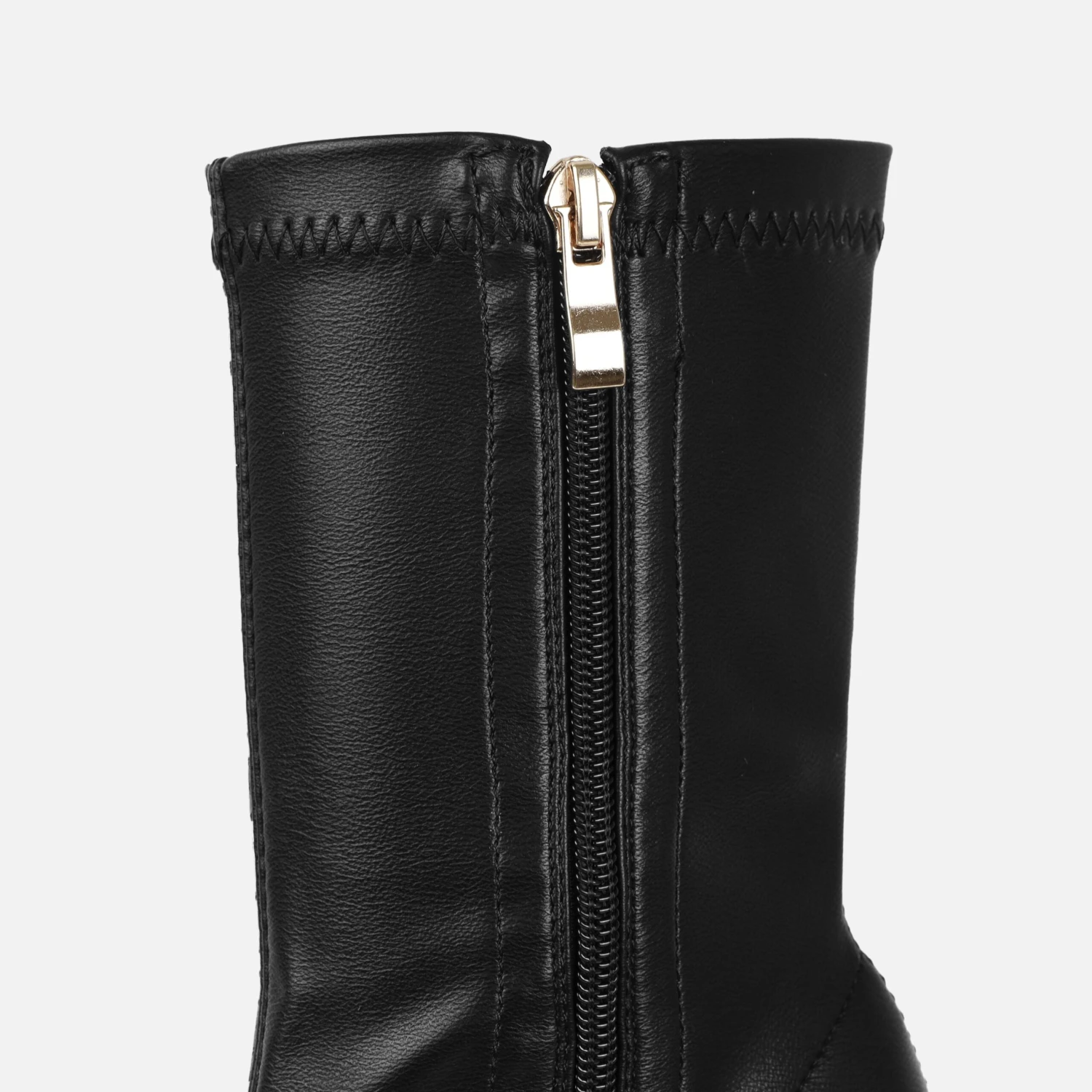 Armondo Black Platform Block Ankle Boots - Image 4