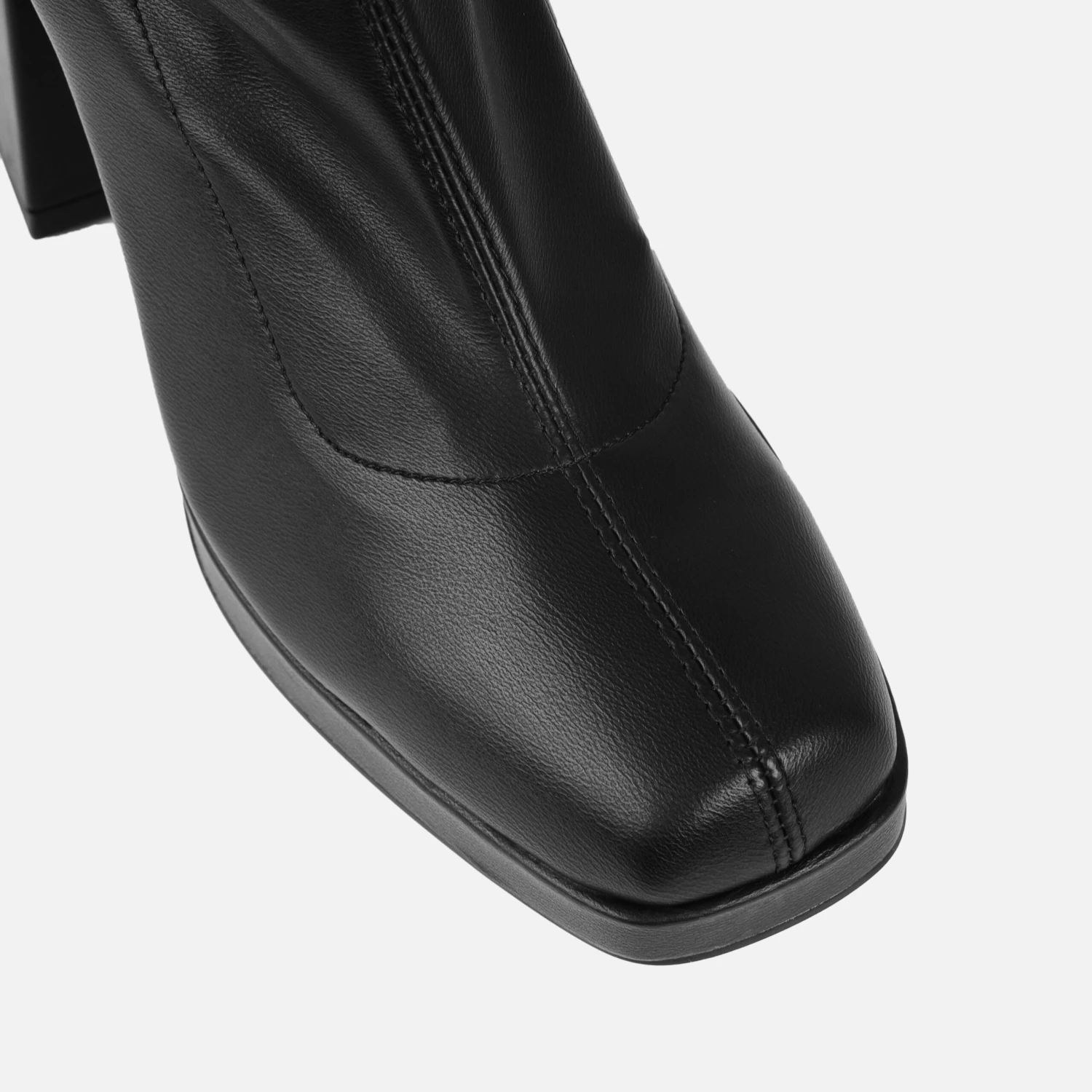 Armondo Black Platform Block Ankle Boots - Image 3