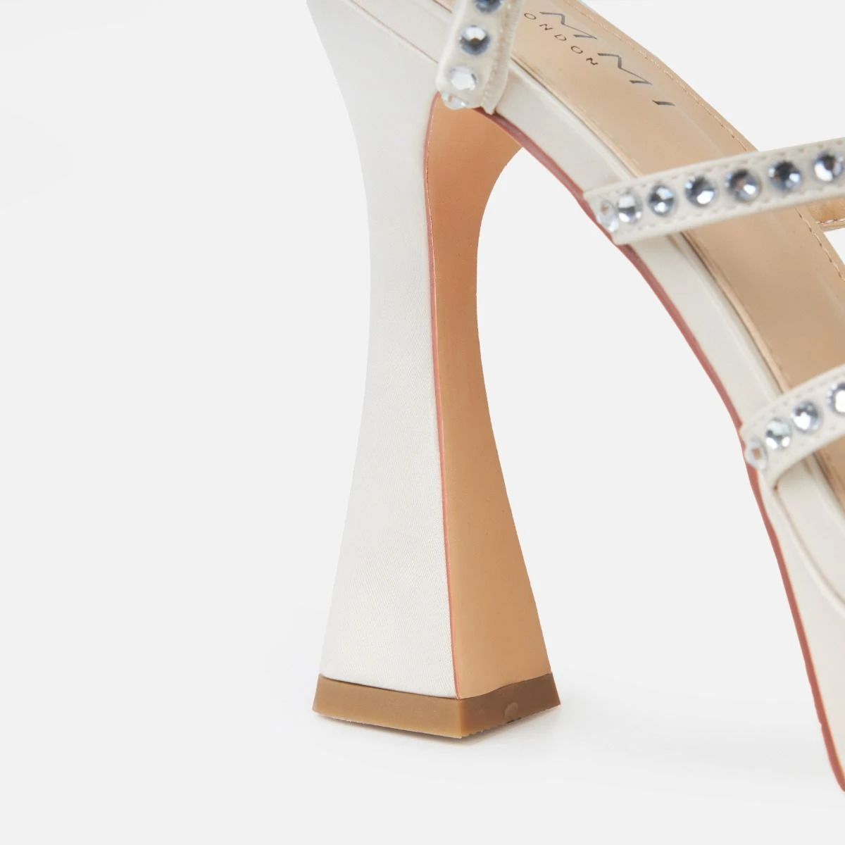 Dara Stone Diamante Spiral Platform Block Heels - Image 3