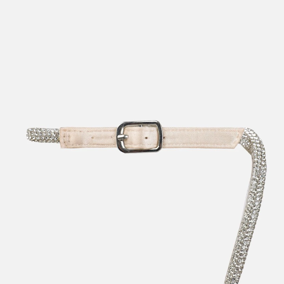 Dionne Crowe Truelove Champagne Satin Strappy Diamante Heels - Image 3