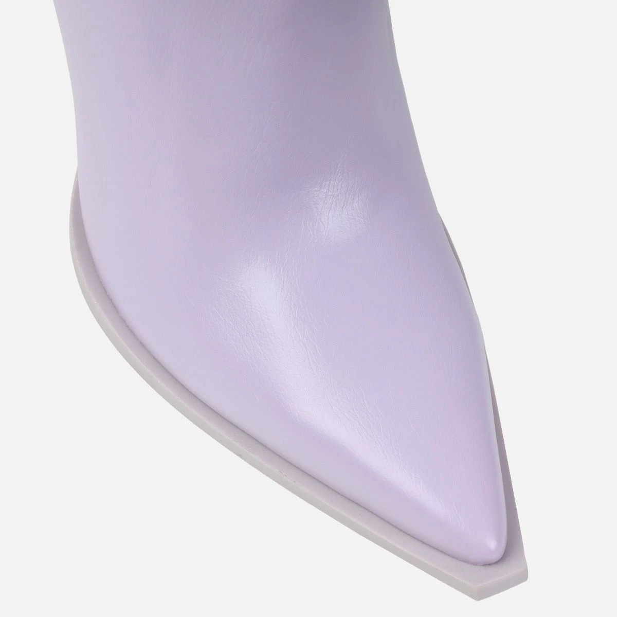 Brandyn Purple Pointed Stiletto Thigh High Boots - Image 4