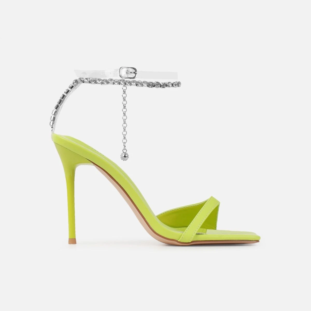 Romee Green Diamante Chain Stiletto Heels - Image 2