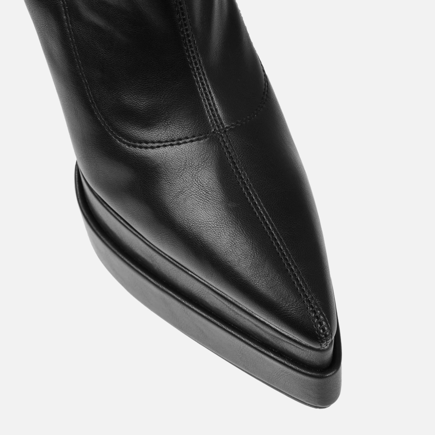 Brookes Black Double Platform Block Heel Ankle Boots - Image 3