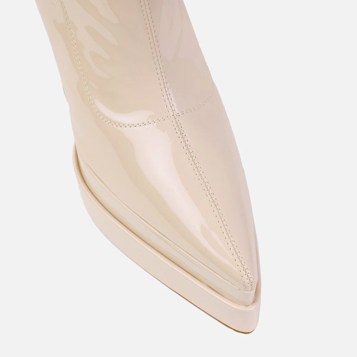 Brookes Stone Double Platform Block Heel Ankle Boots - Image 4