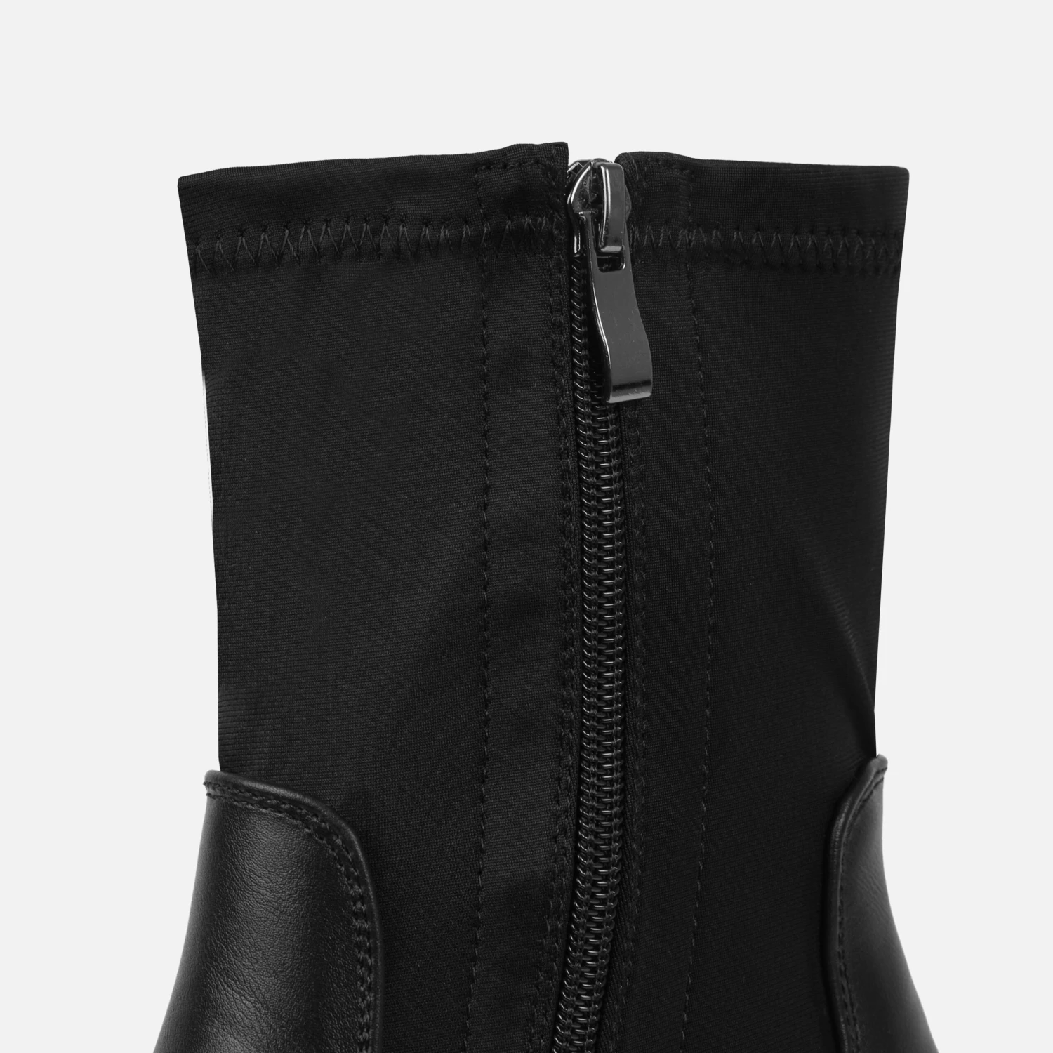Carrington Black Flat Ankle Boots - Image 3