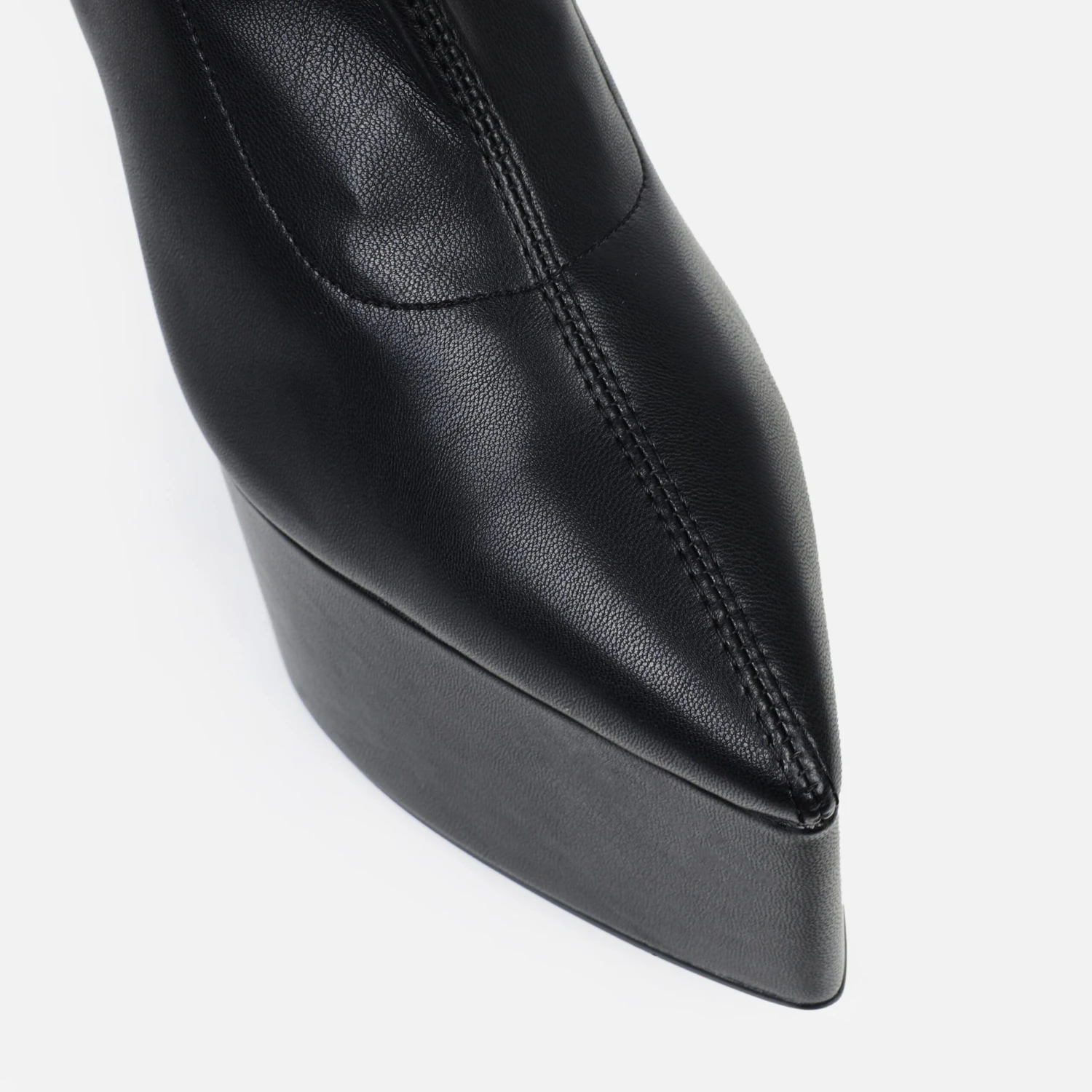 Ceaser Black Platform Pointed Ankle Boots - Image 4