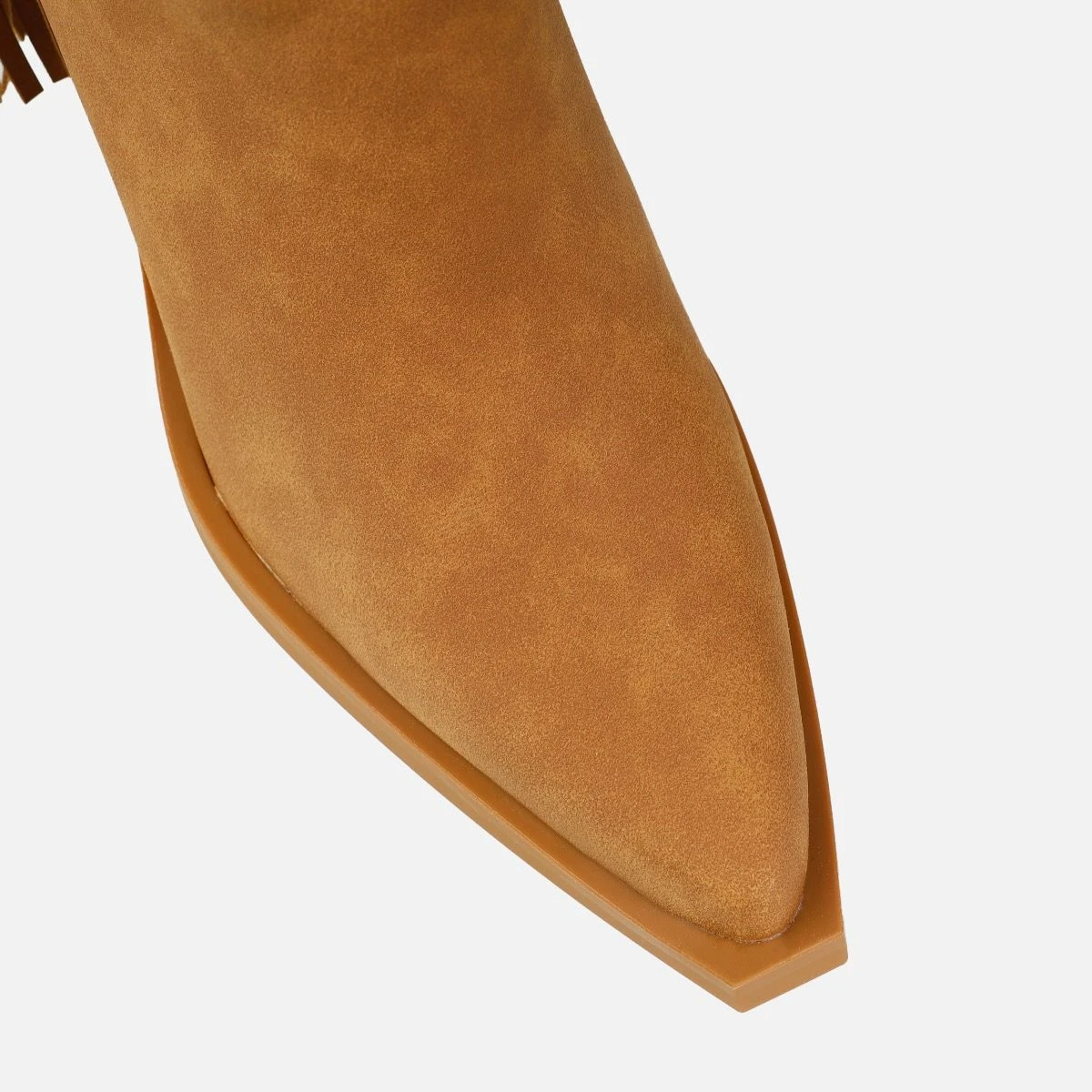 Tasha Ghouri Andrew Tan Tassle Calf Western Boots - Image 5