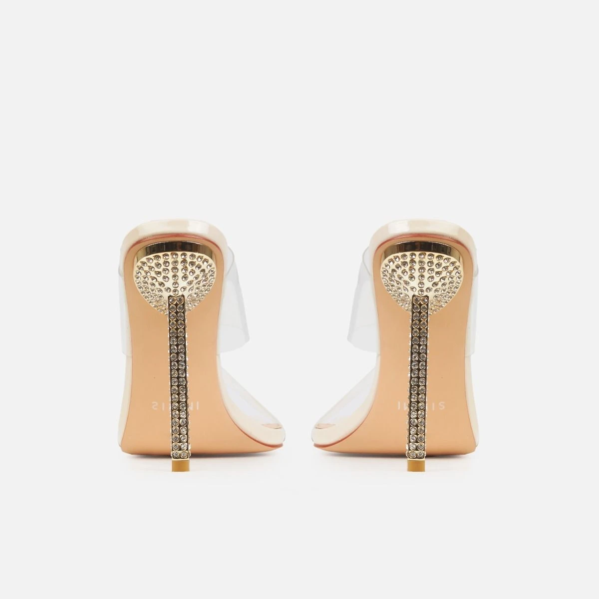 Deja Stone Clear Strappy Diamante Heels - Image 3