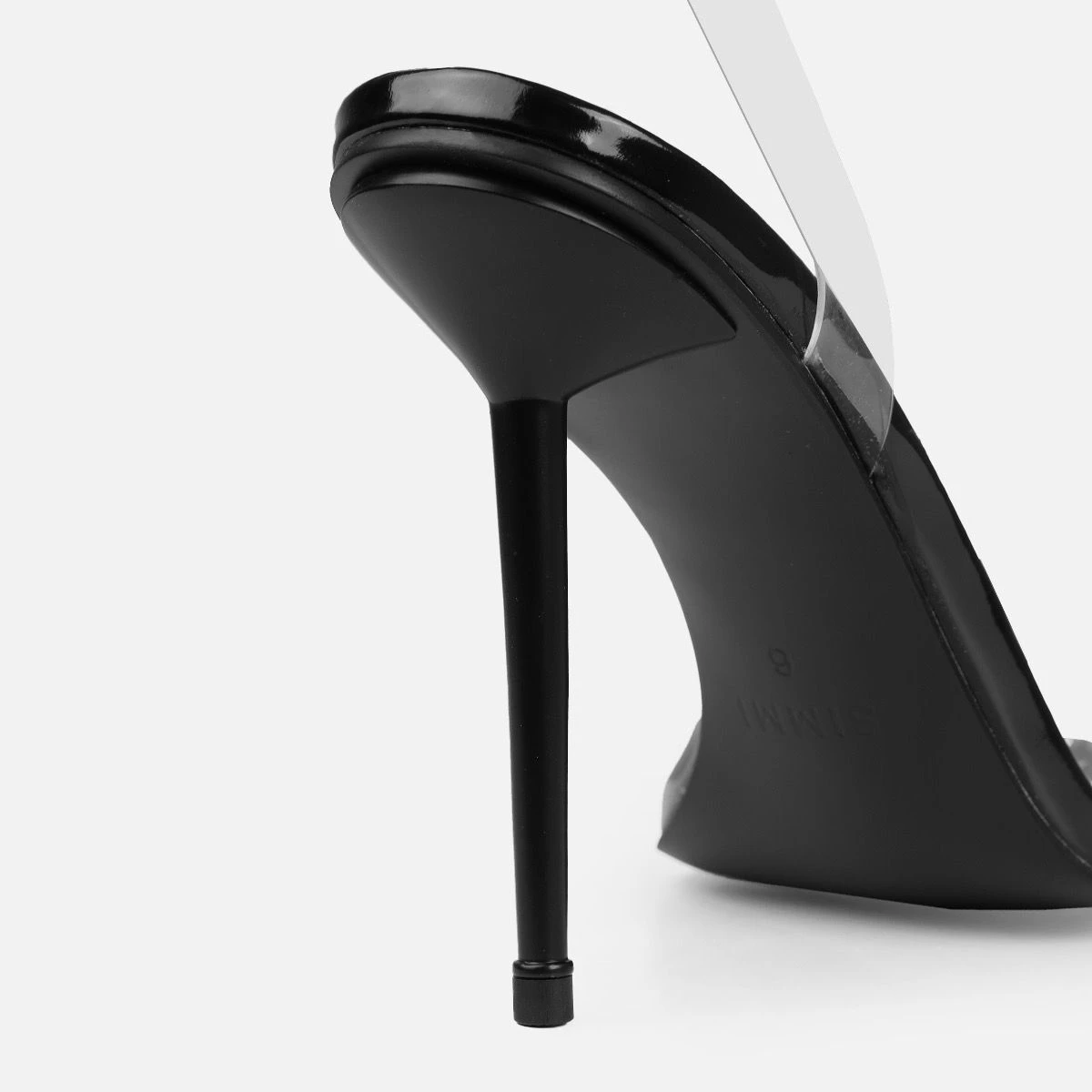 Tasha Ghouri Serlida Black Clear Gem Heels - Image 3