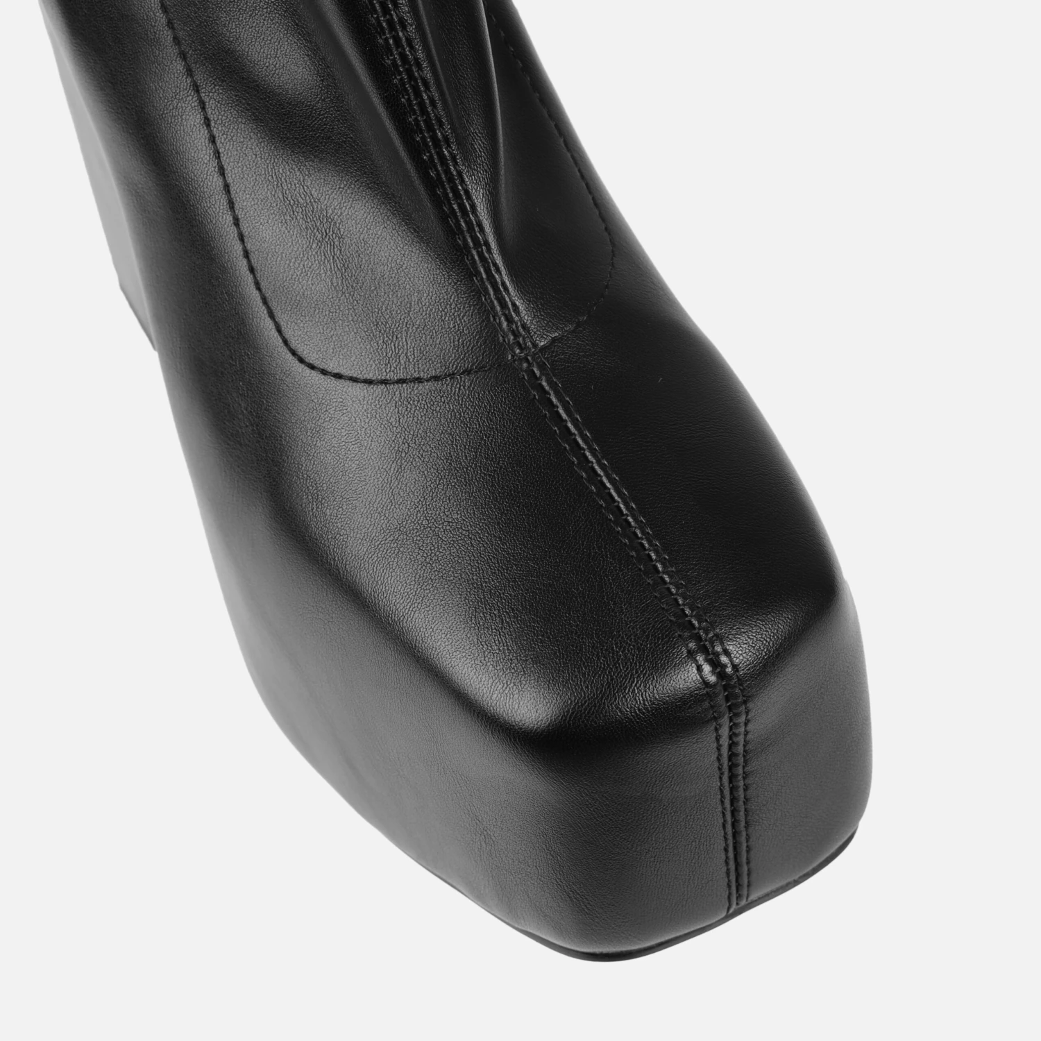 Foster Black Platform Block Heel Ankle Boots - Image 4