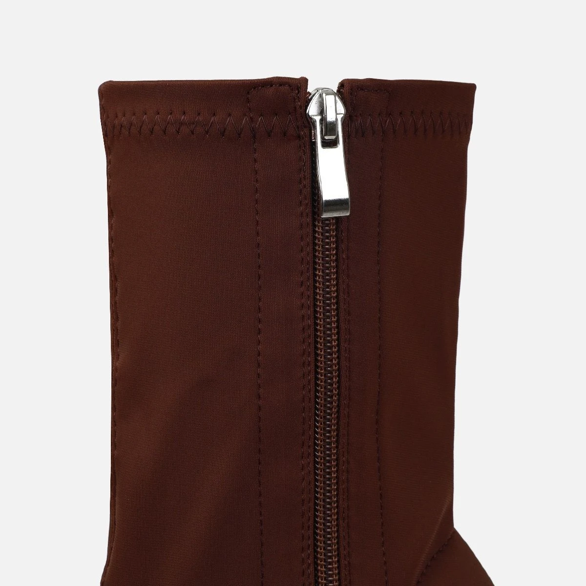 Lewin Brown Lycra Pointed Stiletto Ankle Boots - Image 3