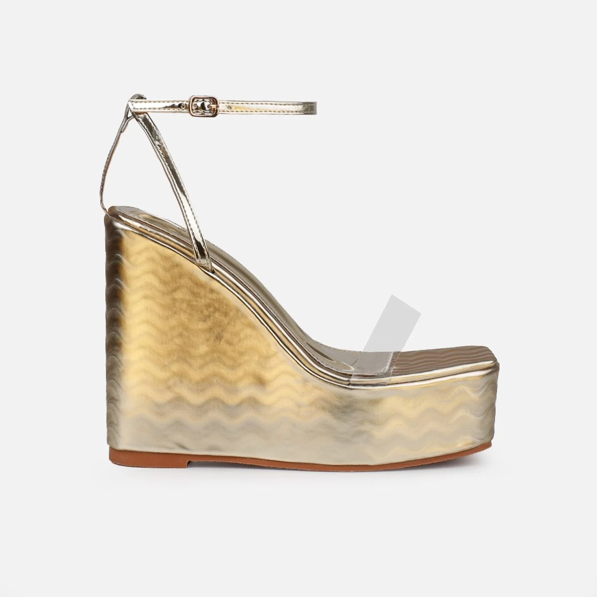 Lulee Gold Wavy Wedges - Image 2