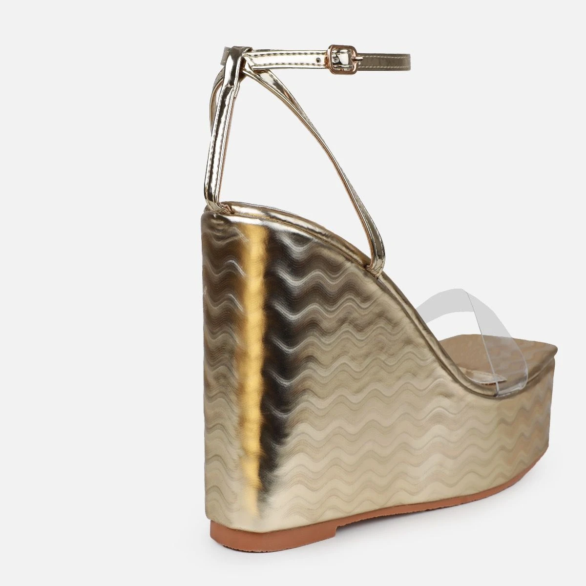 Lulee Gold Wavy Wedges - Image 3