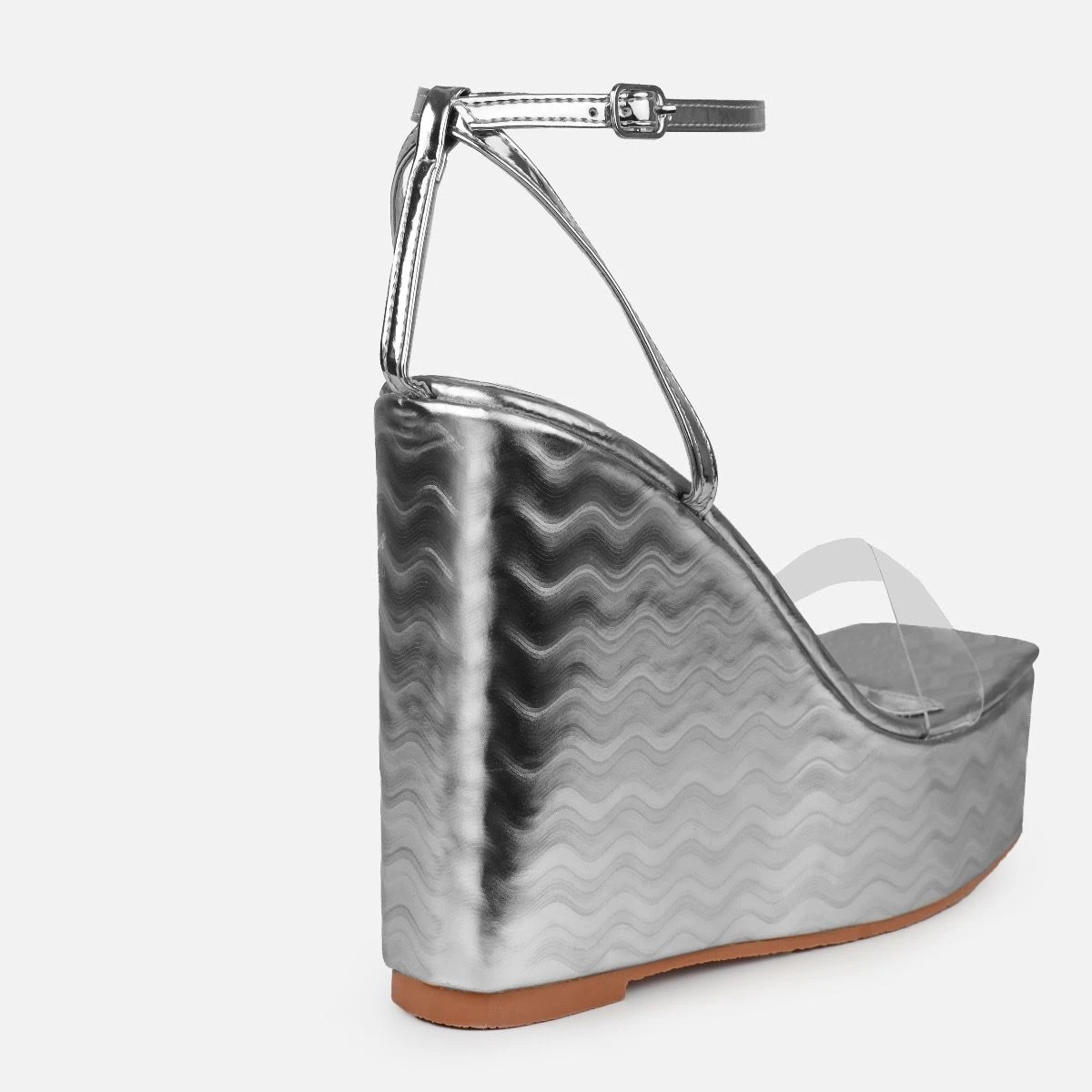 Lulee Silver Wavy Wedges - Image 3