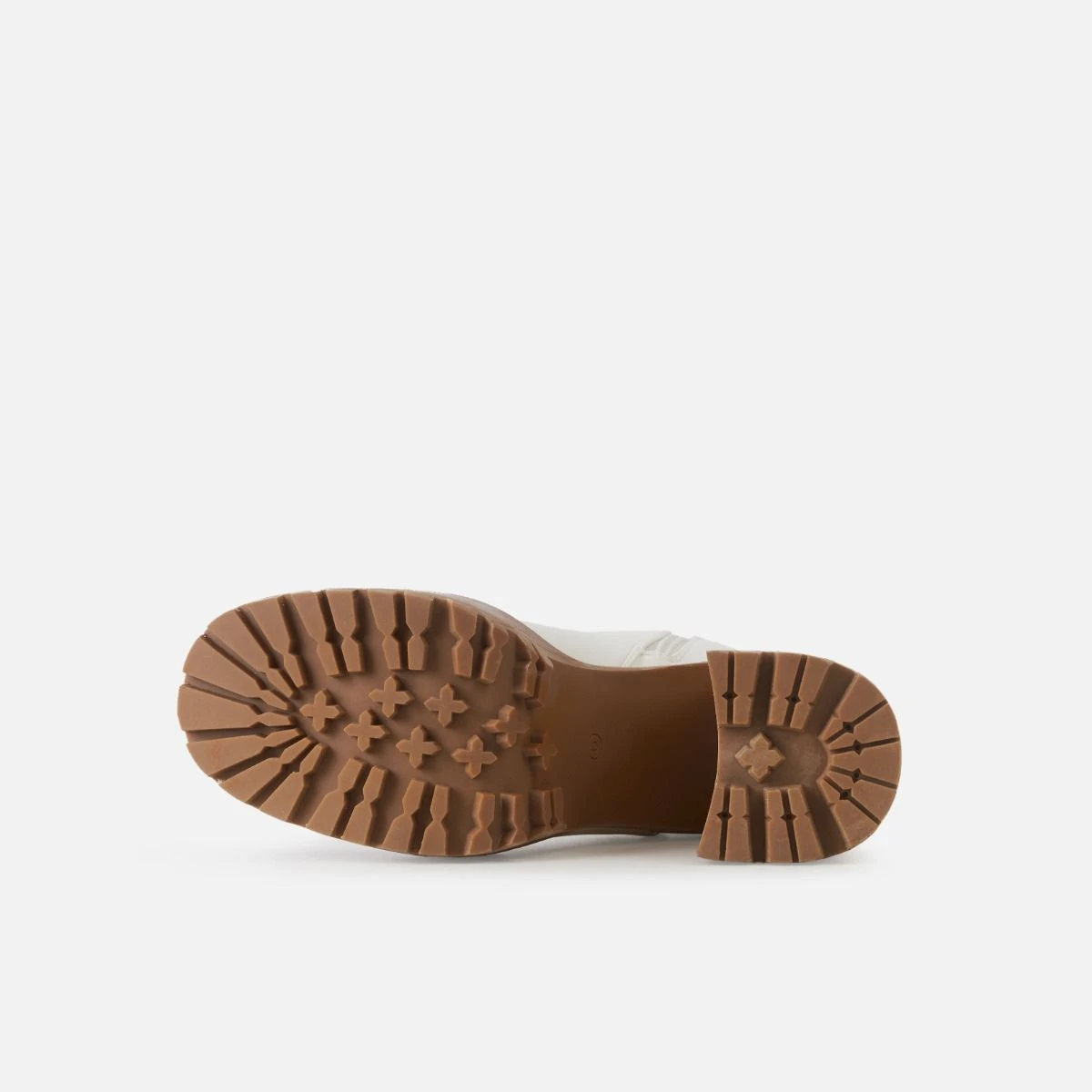 Mateo White Platform Block Heel Ankle Boots - Image 3