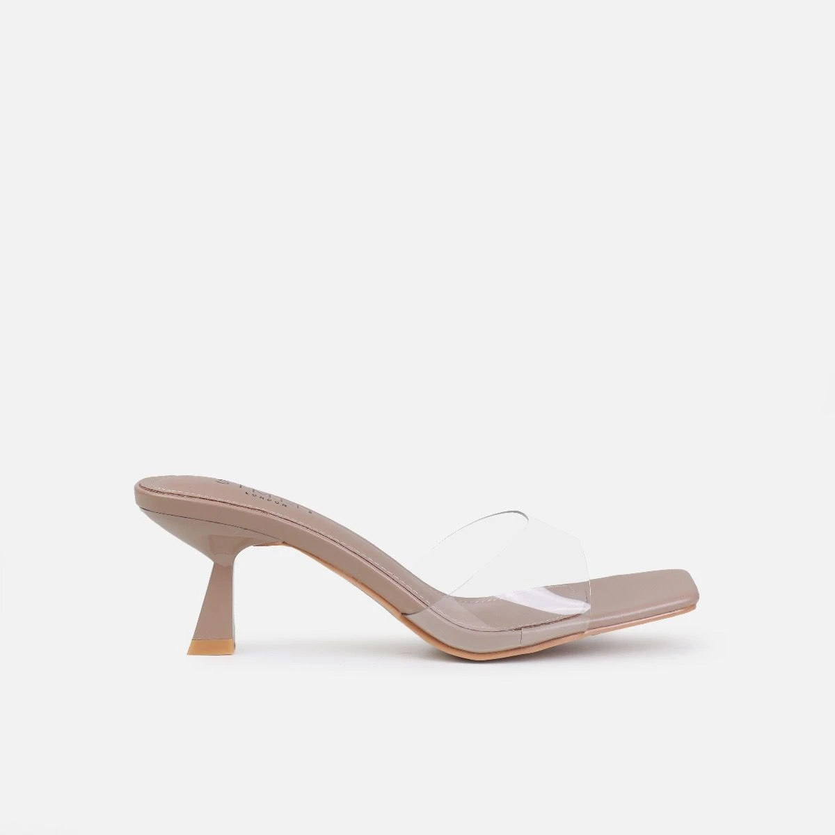 Peony Nude Mid Heel Mules - Image 2