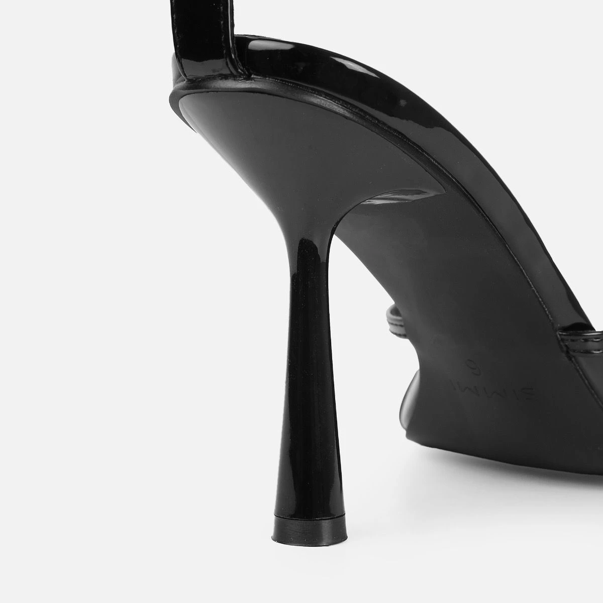 Santo Wide Fit Black Diamante Bow Stiletto Heels - Image 3