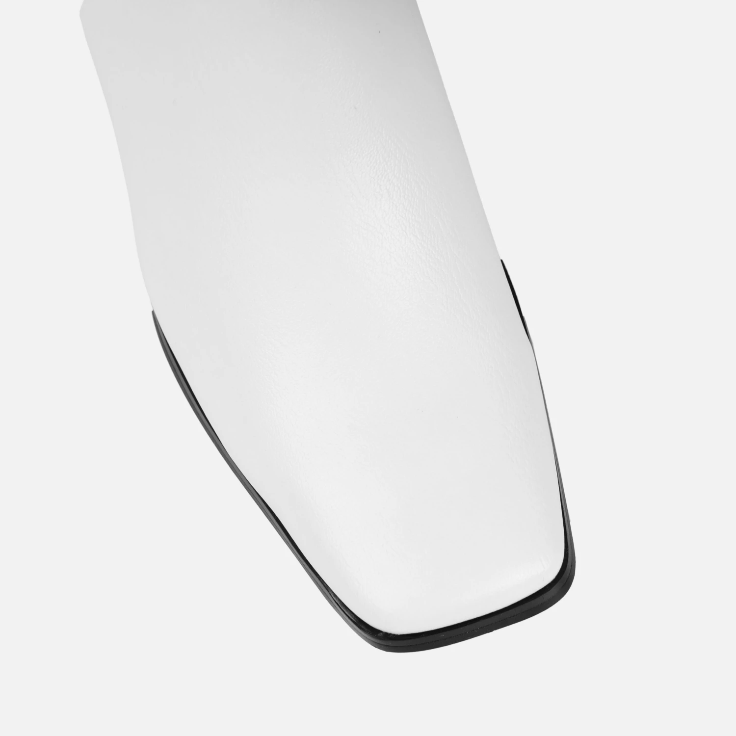 Tennessee White Block Heel Ankle Boots - Image 3