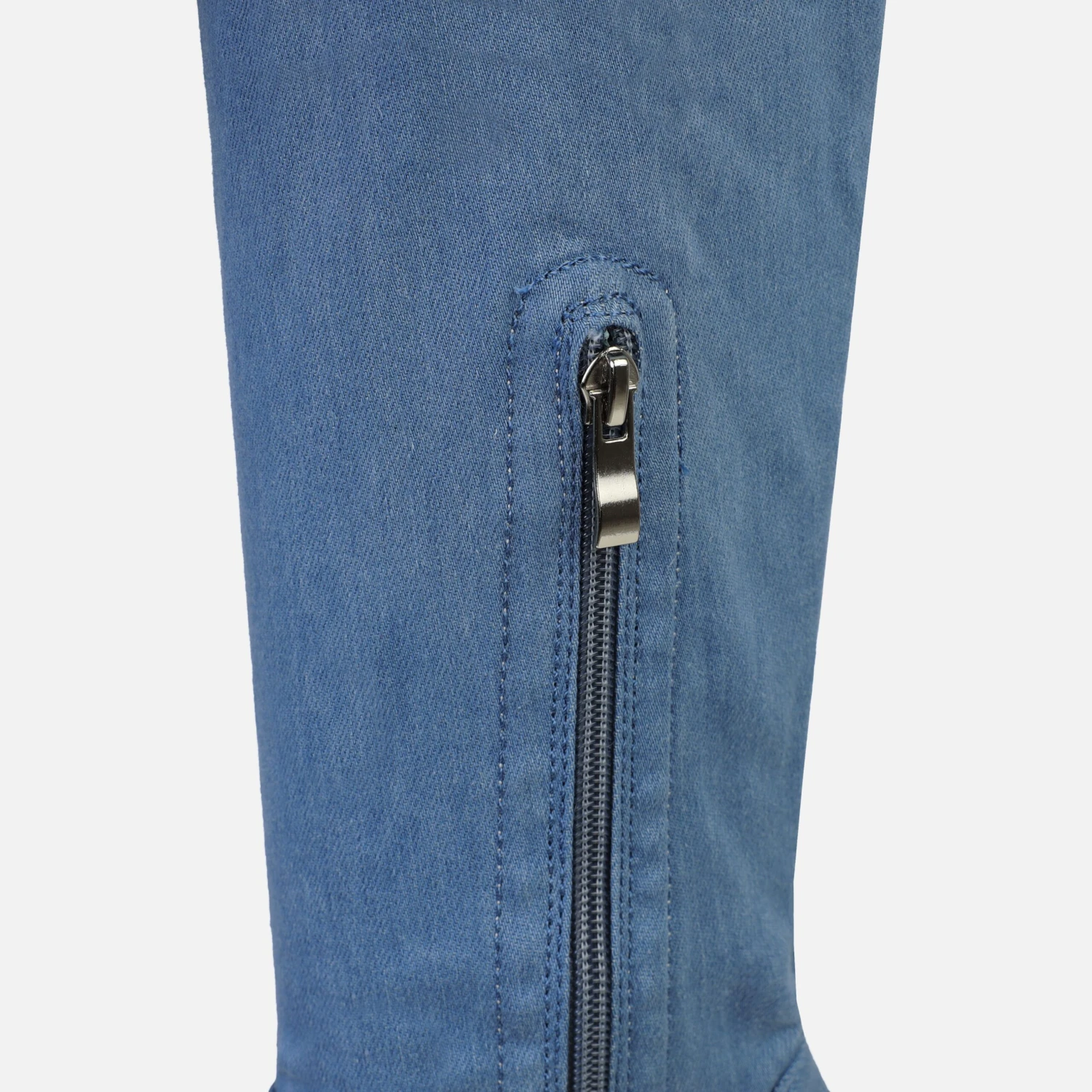 Trudo Denim Platform Thigh High Boots - Image 4