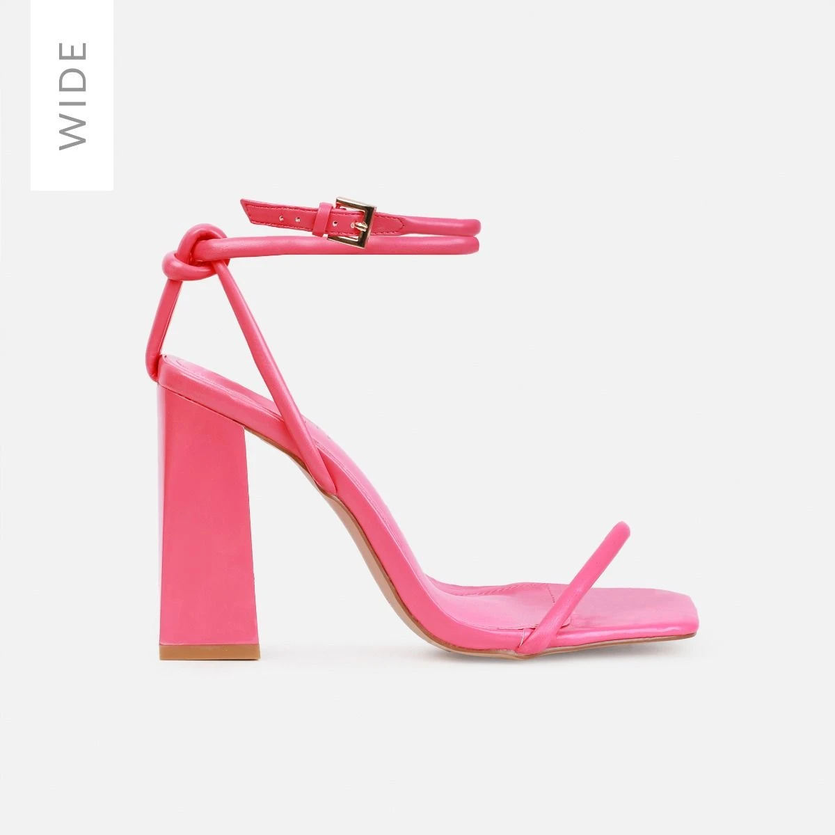 Gamela Wide Fit Fuchsia Pink Block Heels - Image 2