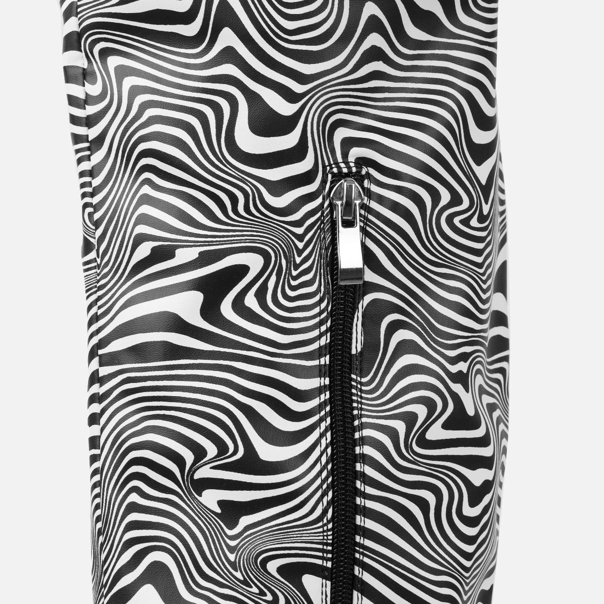 Mary Bedford Wild Monochrome Print Thigh High Boots - Image 4